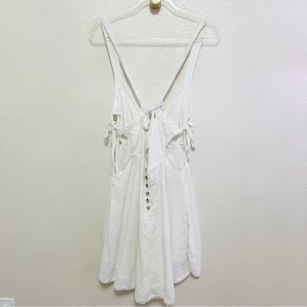 New free people Vivi Lace Trim Minidress size L - Picture 14 of 14